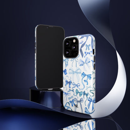 Blue Bows iPhone Case