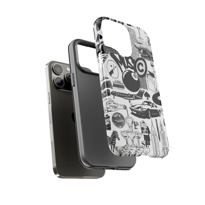 Black and White iPhone Case