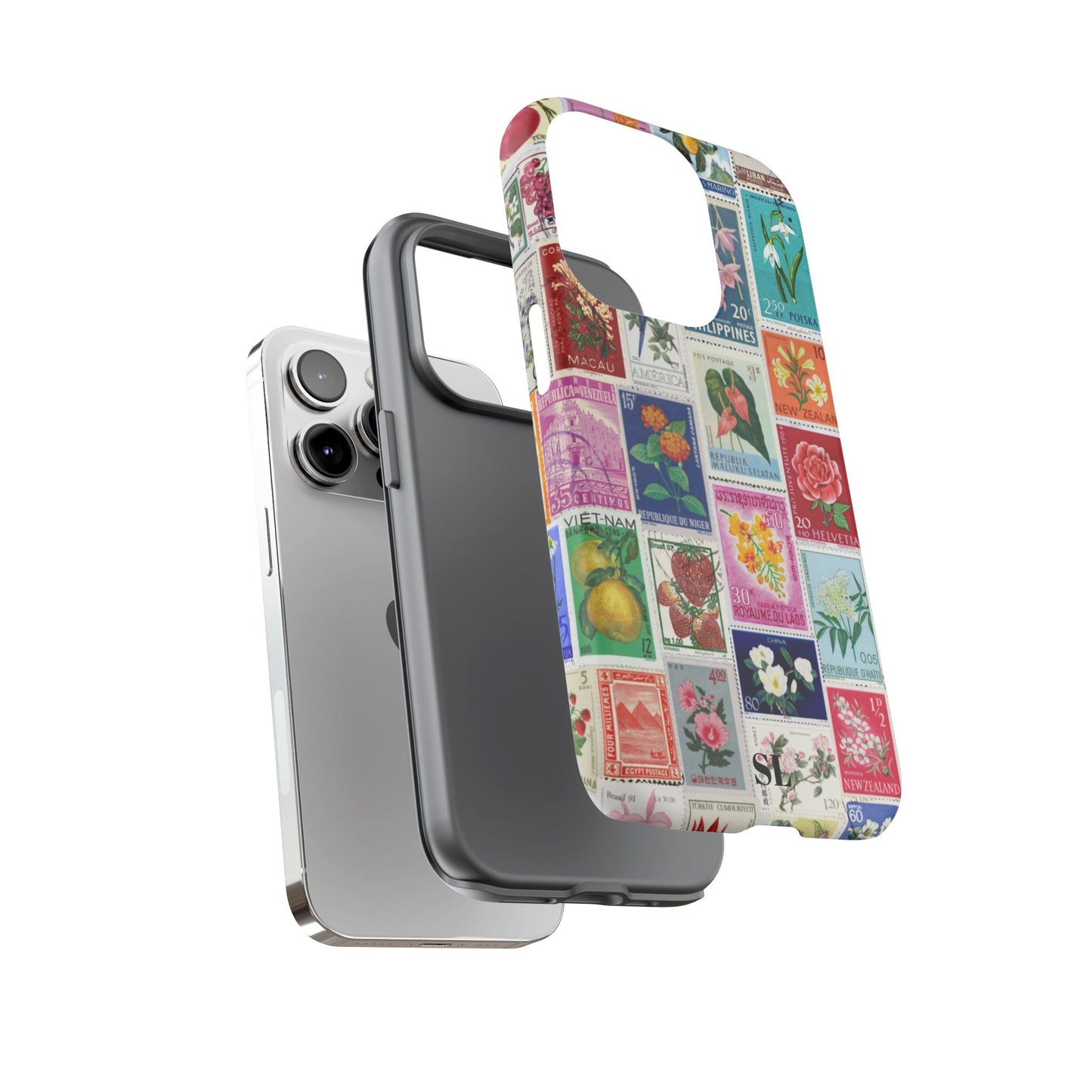 Postcard Stamps iPhone Case