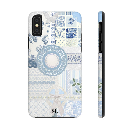 Blue Meadow Patchwork iPhone Case