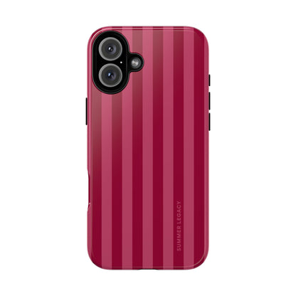 Berry Stripe iPhone Case