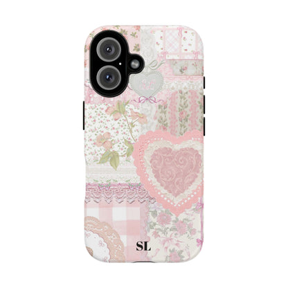 Blushing Floral Patchwork iPhone Case