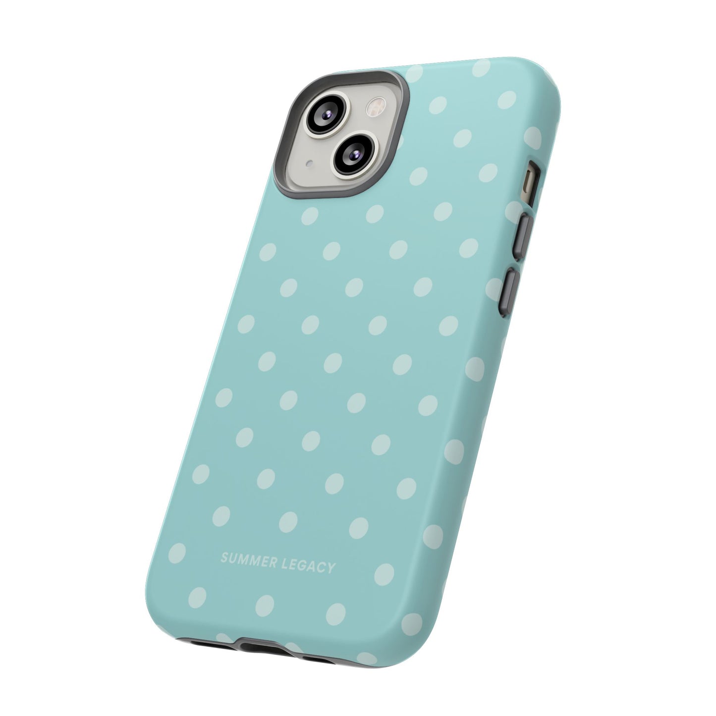 Teal Polka Dot iPhone Case