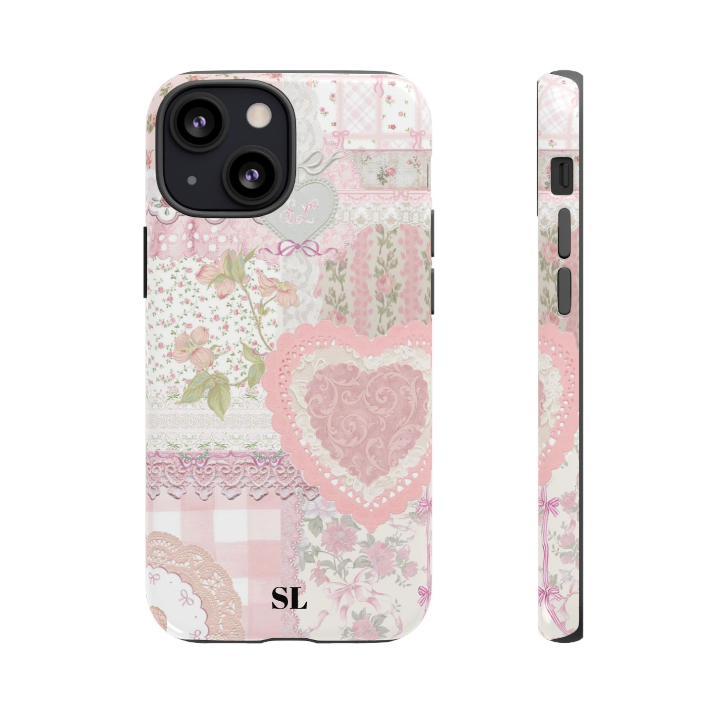 Blushing Floral Patchwork iPhone Case