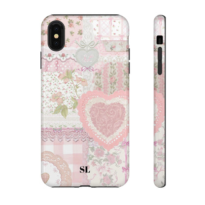 Blushing Floral Patchwork iPhone Case