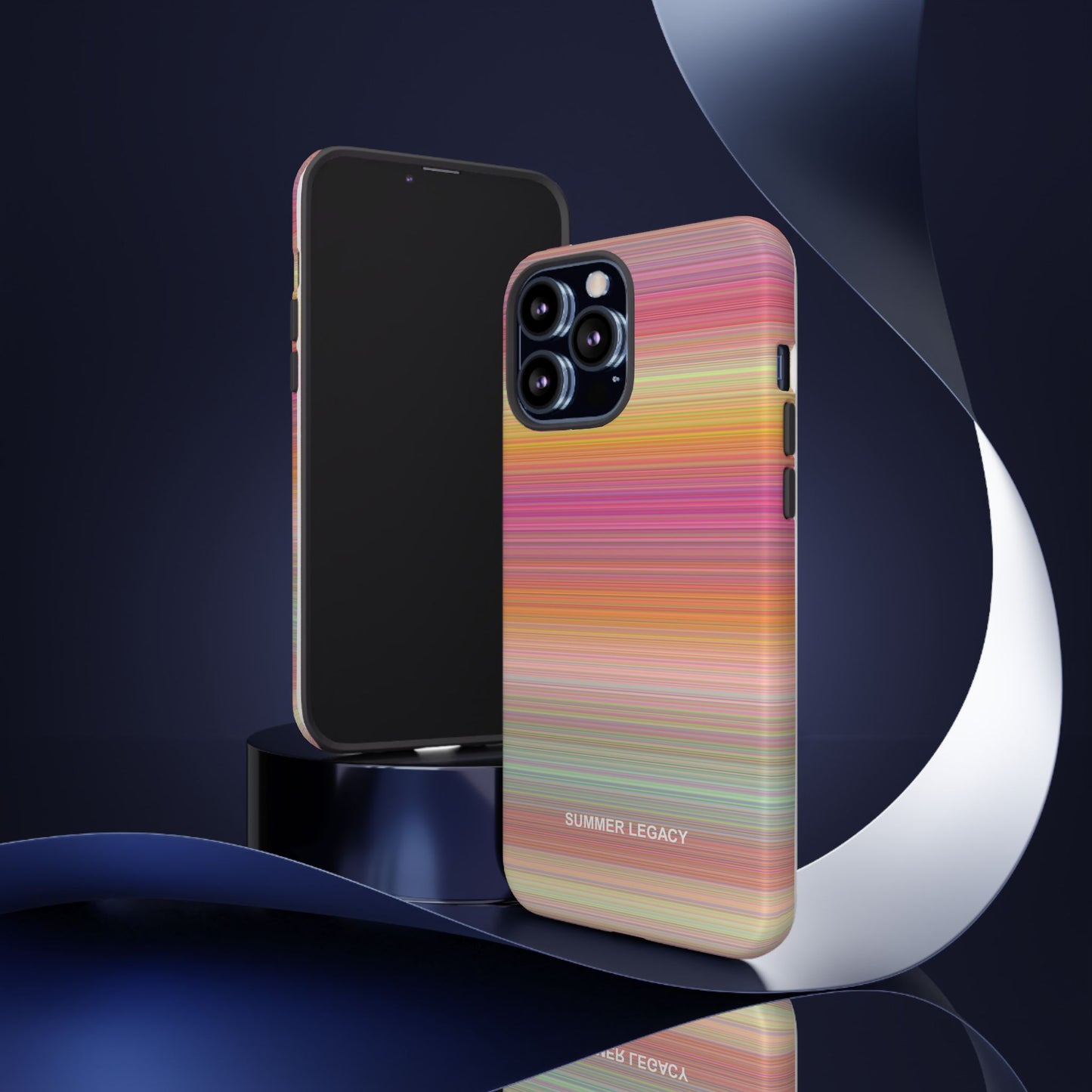 Champagne Ombre Stripe iPhone Case