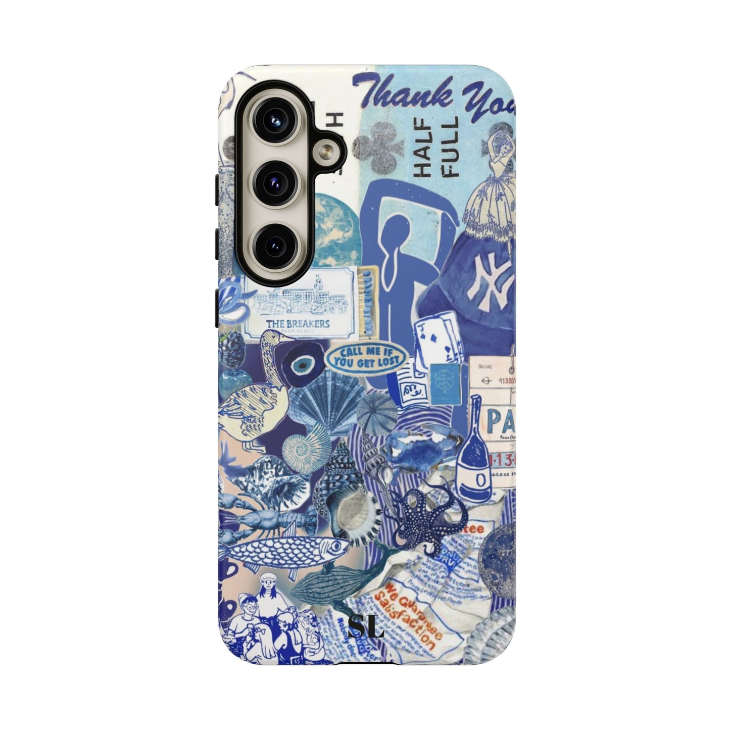 Blue Collage Samsung Case