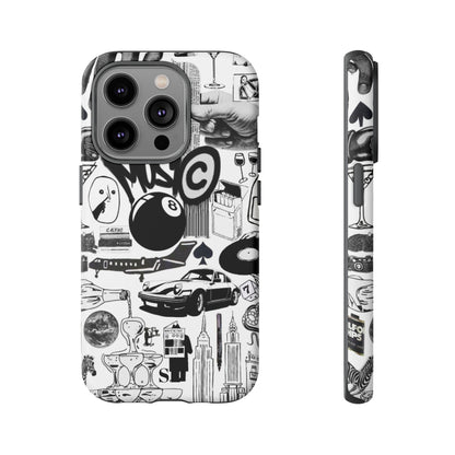 Black and White iPhone Case
