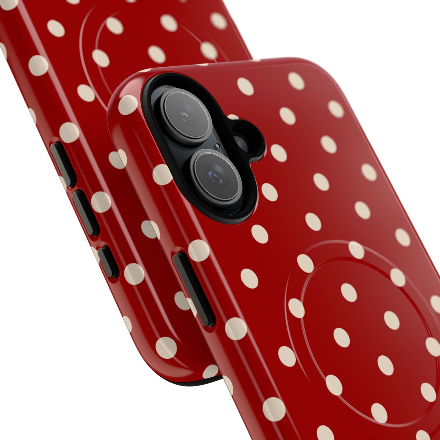 Crimson Polka Dot MagSafe Case