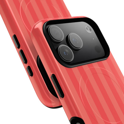 Coral Stripe MagSafe Case