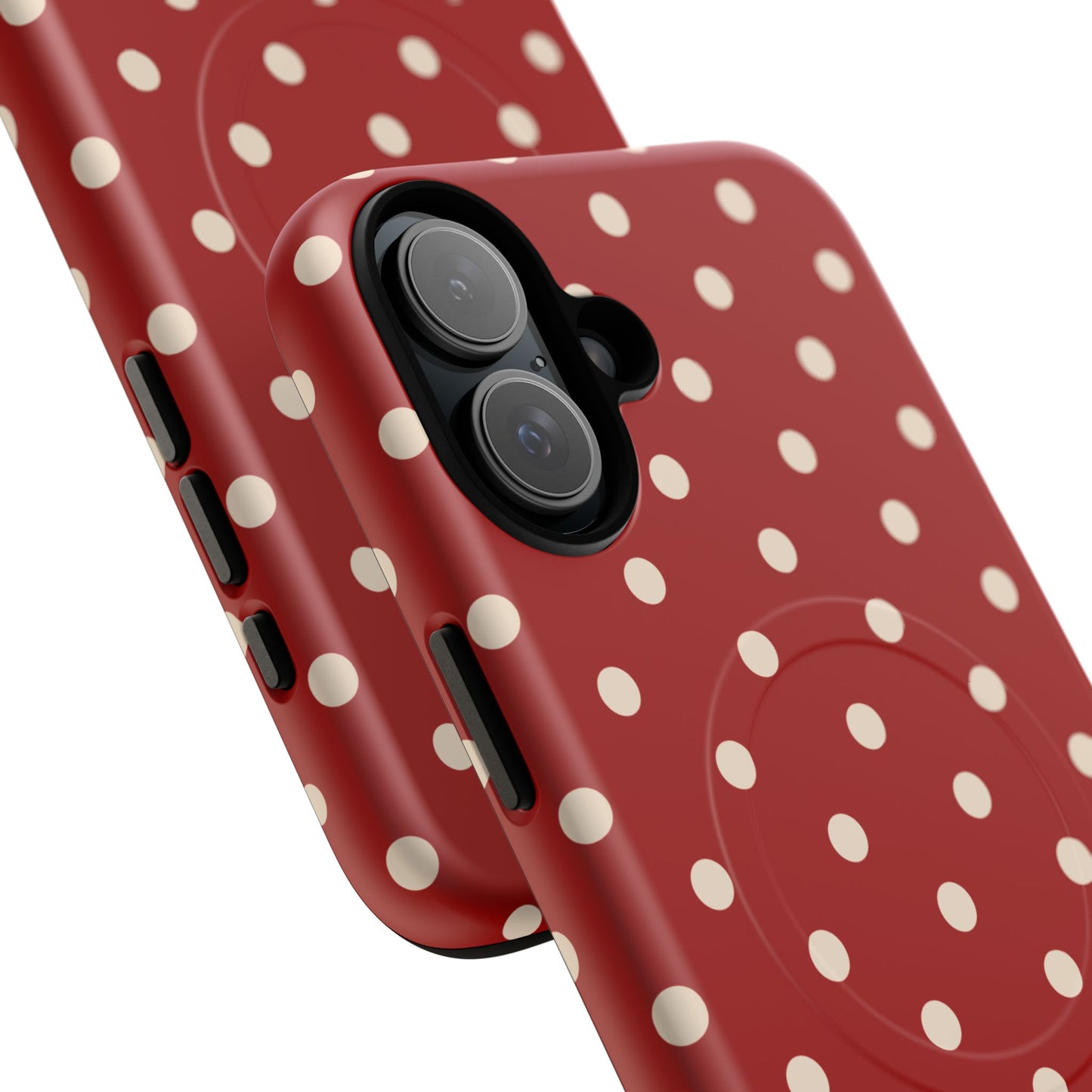 Crimson Polka Dot MagSafe Case