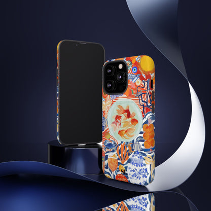 Navy Goldfish Bowl iPhone Case