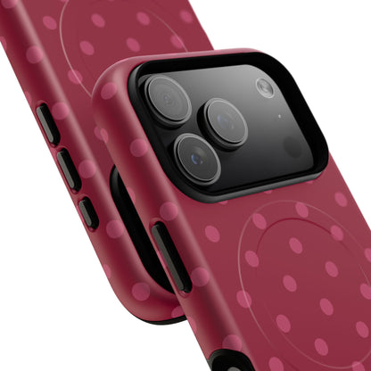 Berry Polka Dot MagSafe Case