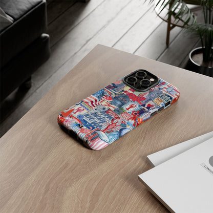 Red, White & Blue iPhone Case