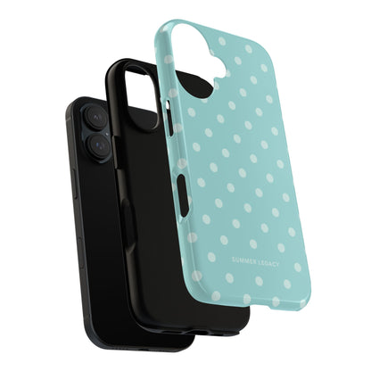 Teal Polka Dot iPhone Case
