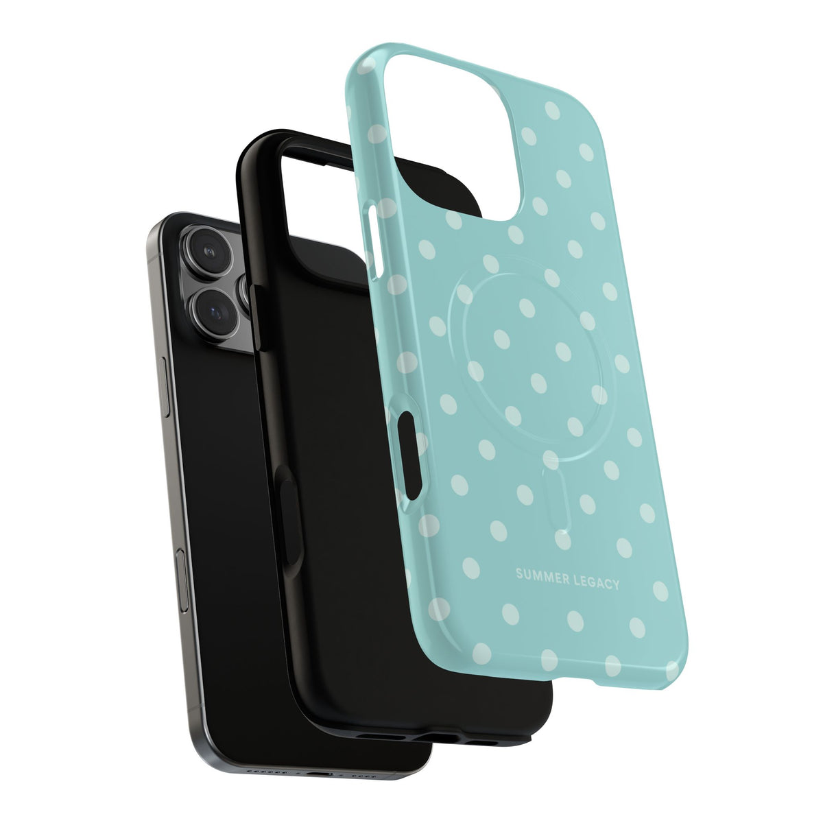 Teal Polka Dot MagSafe Case