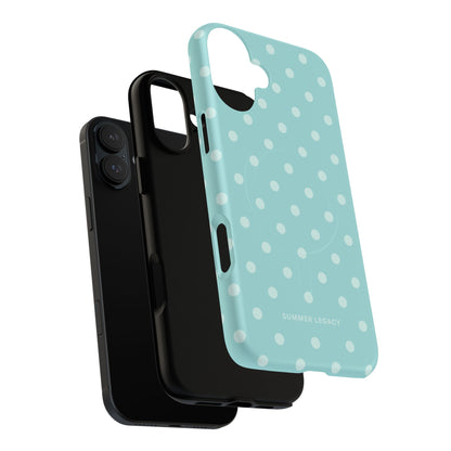 Teal Polka Dot MagSafe Case