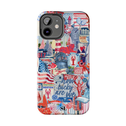 Red, White & Blue iPhone Case