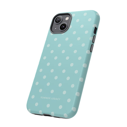 Teal Polka Dot iPhone Case