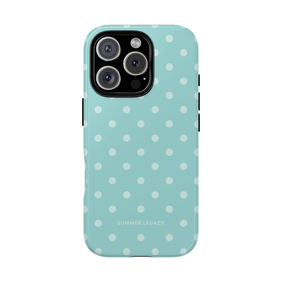 Teal Polka Dot iPhone Case