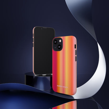 Amber Glow Ombre Stripe iPhone Case