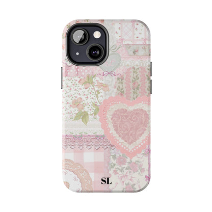 Blushing Floral Patchwork iPhone Case