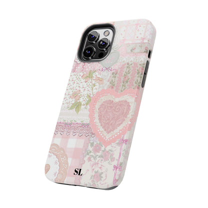 Blushing Floral Patchwork iPhone Case