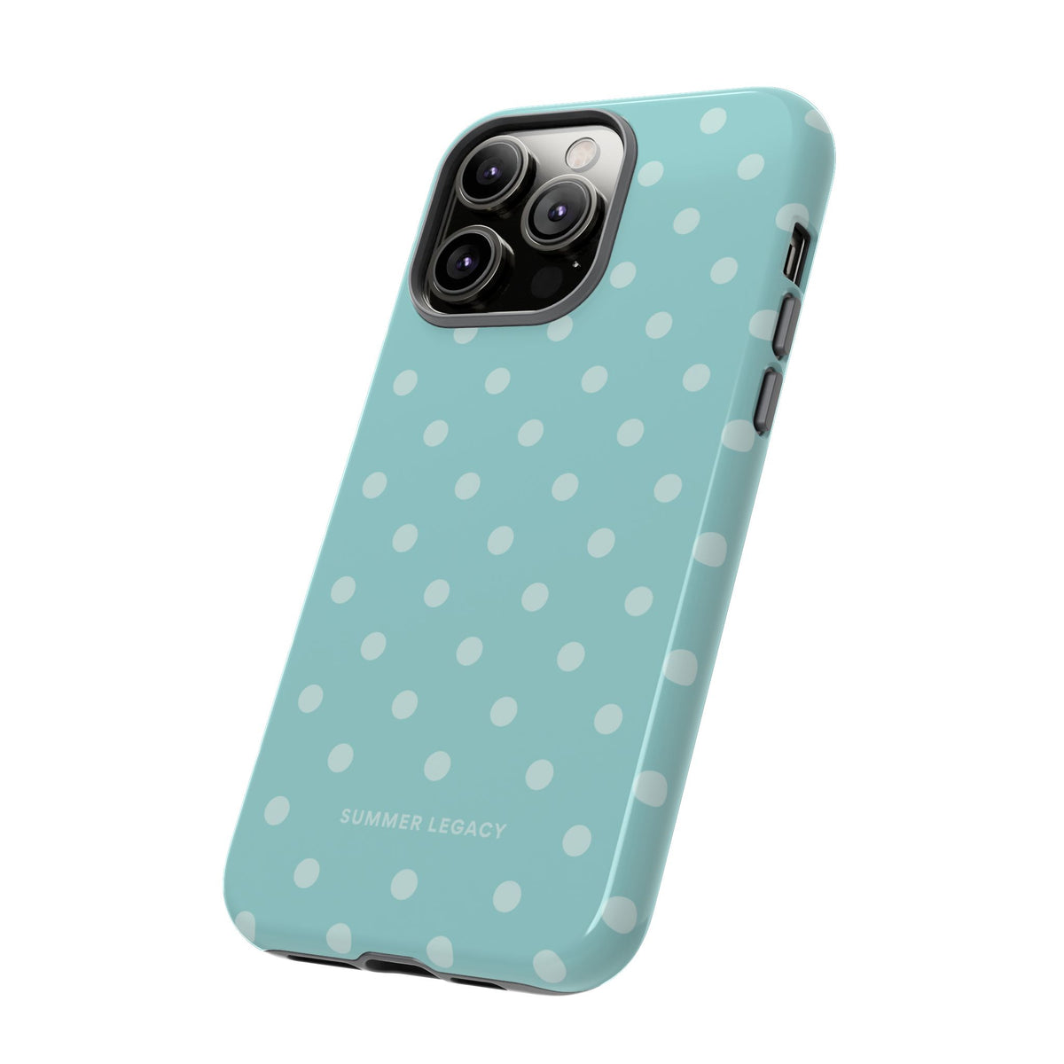 Teal Polka Dot iPhone Case