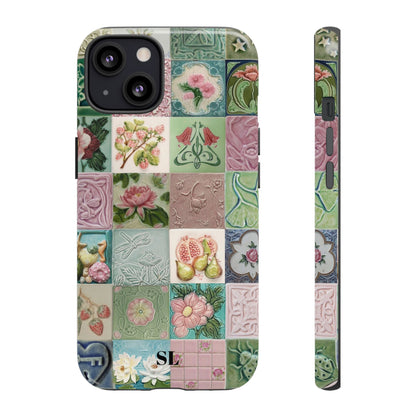 Garden Mosaic Tiles iPhone Case