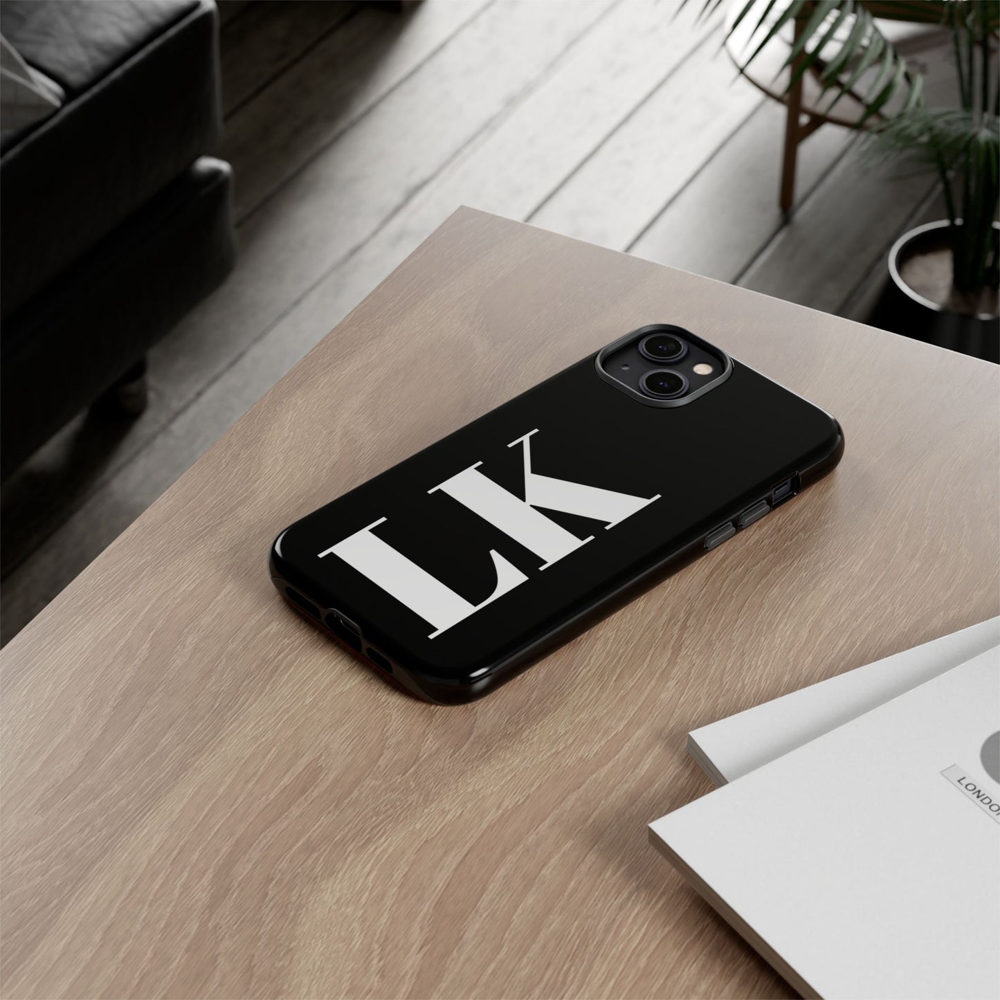 Ebony Custom Initial iPhone Case