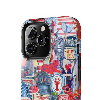 Red, White & Blue iPhone Case