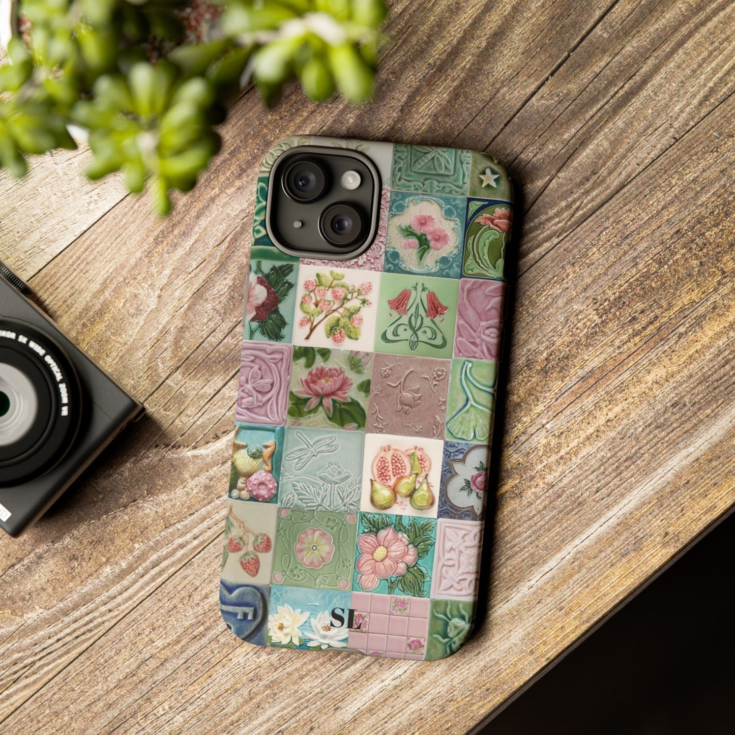 Garden Mosaic Tiles iPhone Case