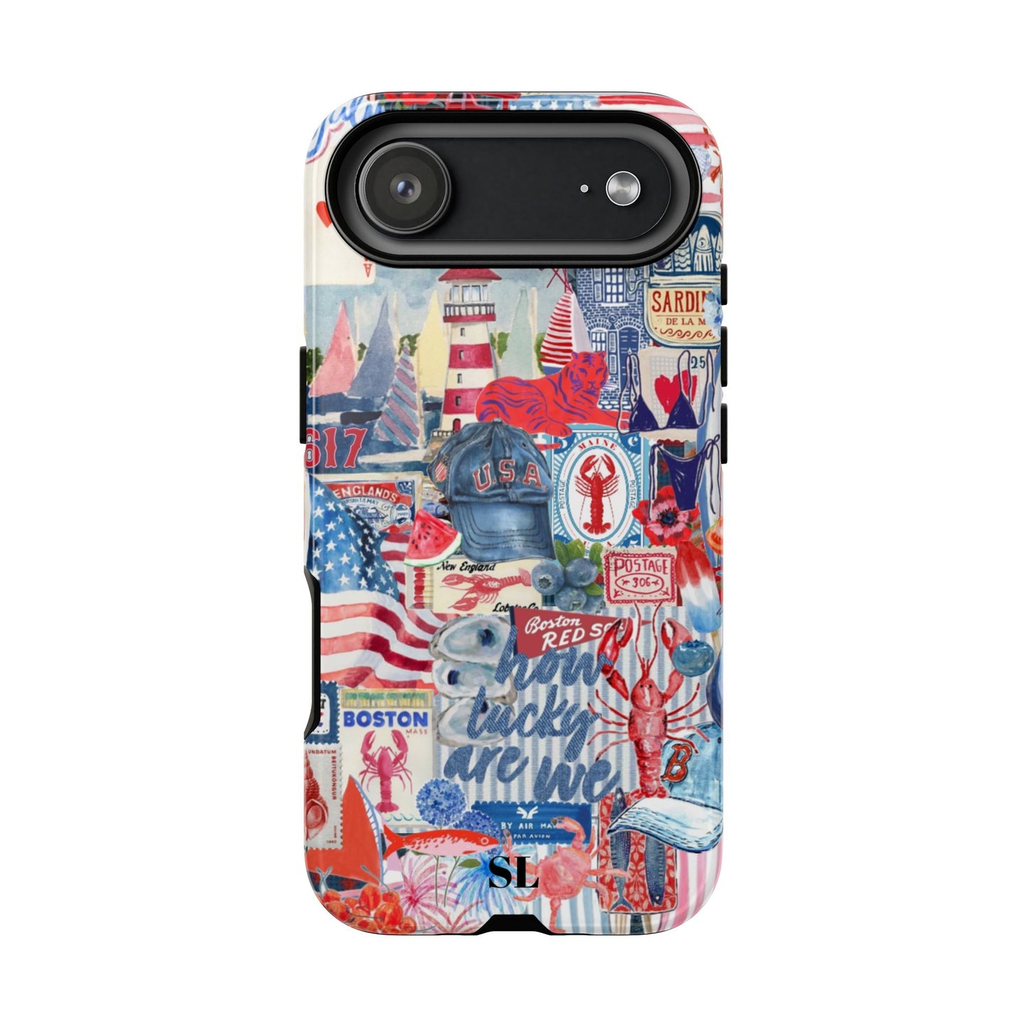 Red, White & Blue iPhone Case