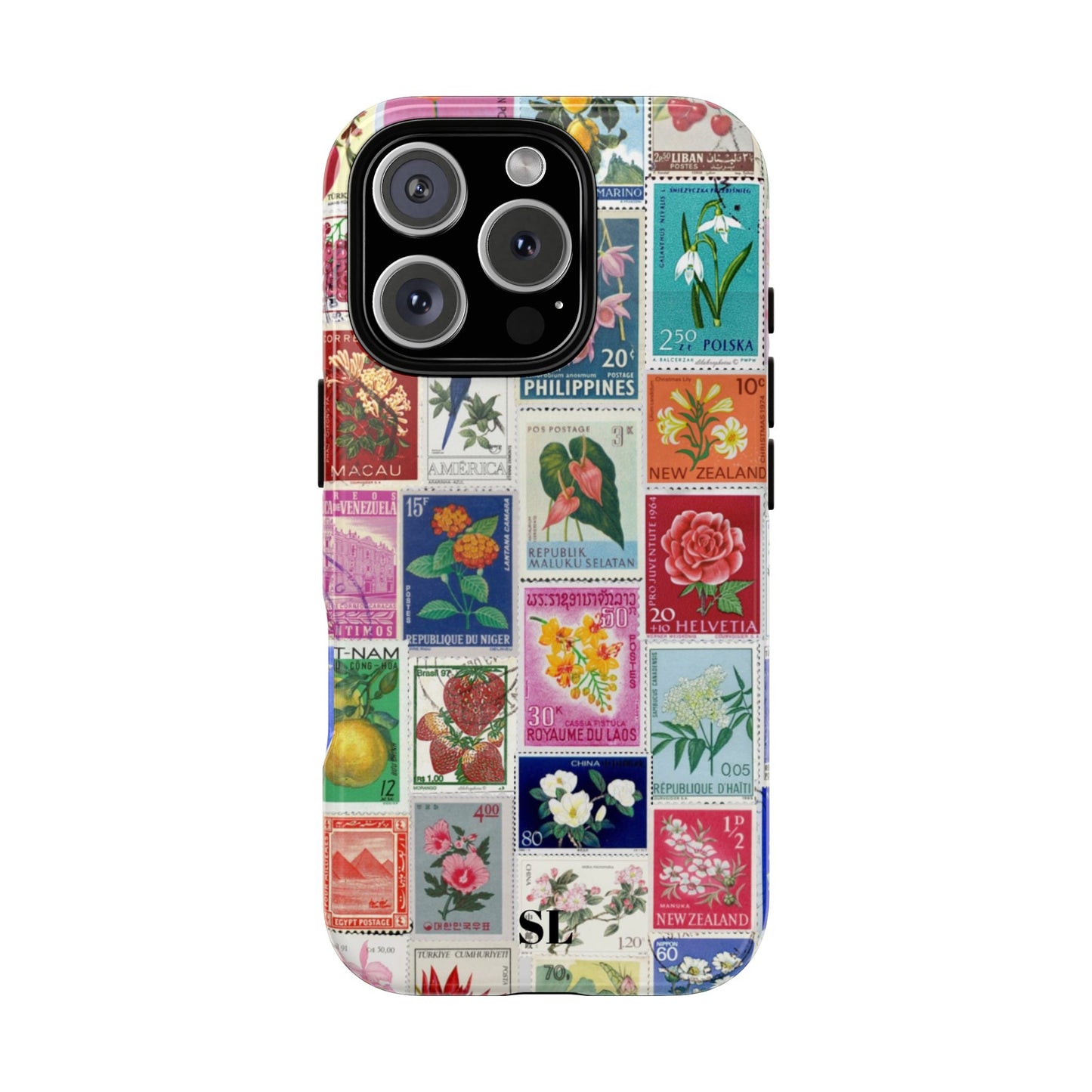 Postcard Stamps iPhone Case