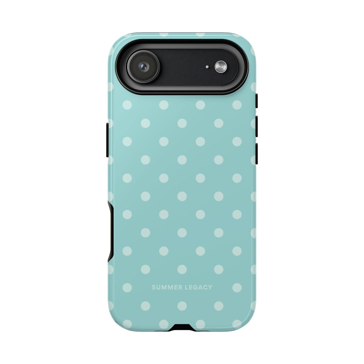 Teal Polka Dot iPhone Case
