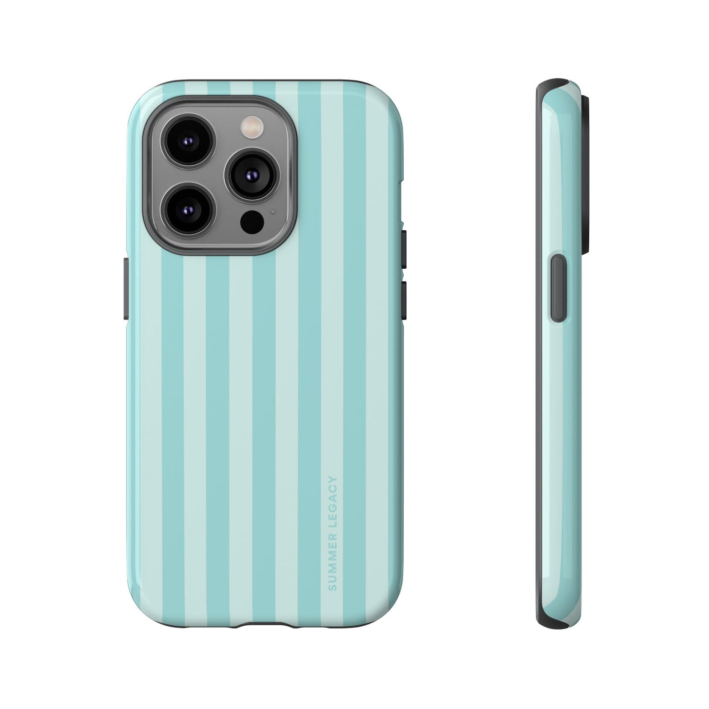 Teal Stripe iPhone Case