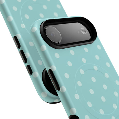 Teal Polka Dot MagSafe Case