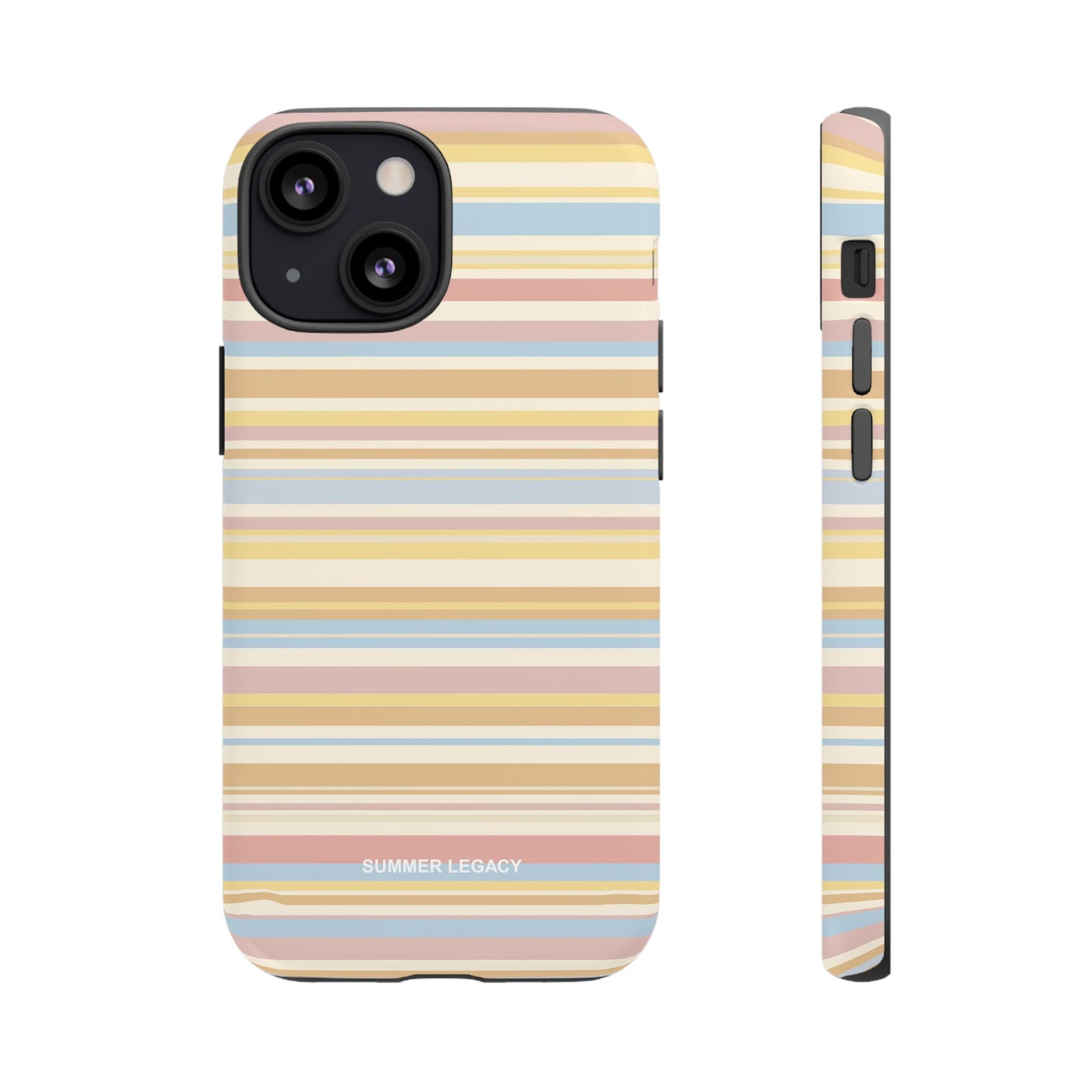 Lychee Multi-stripe iPhone Case