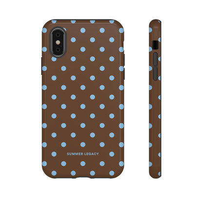 Mocha Polka Dot iPhone Case
