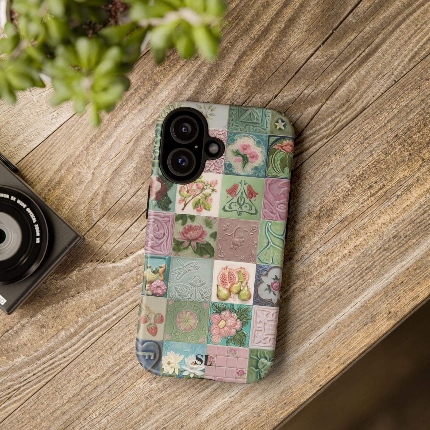Garden Mosaic Tiles iPhone Case