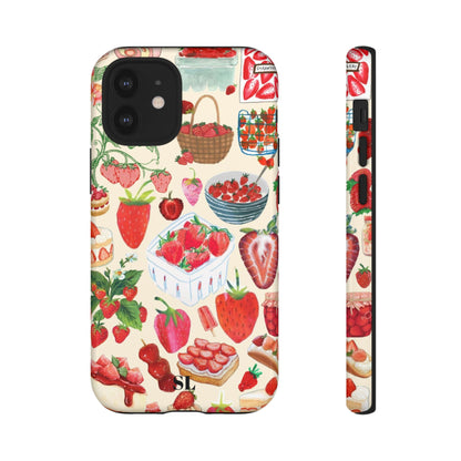 Strawberry Collage iPhone Case
