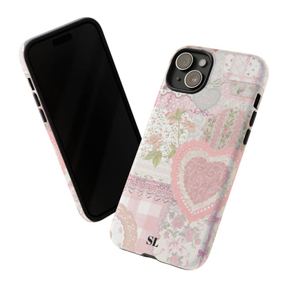 Blushing Floral Patchwork iPhone Case