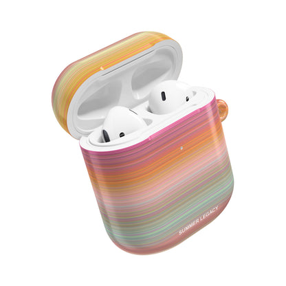 Champagne Ombre Stripe AirPod Case