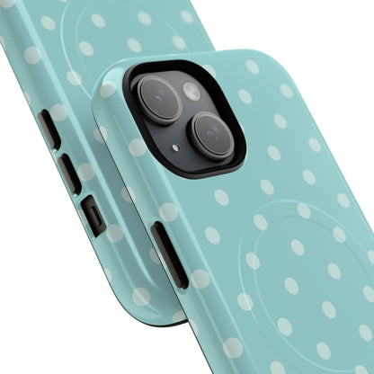 Teal Polka Dot MagSafe Case