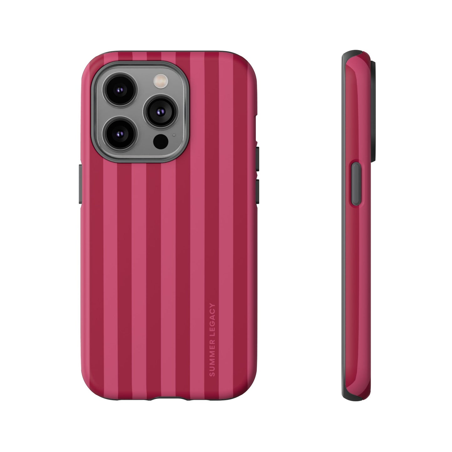 Berry Stripe iPhone Case