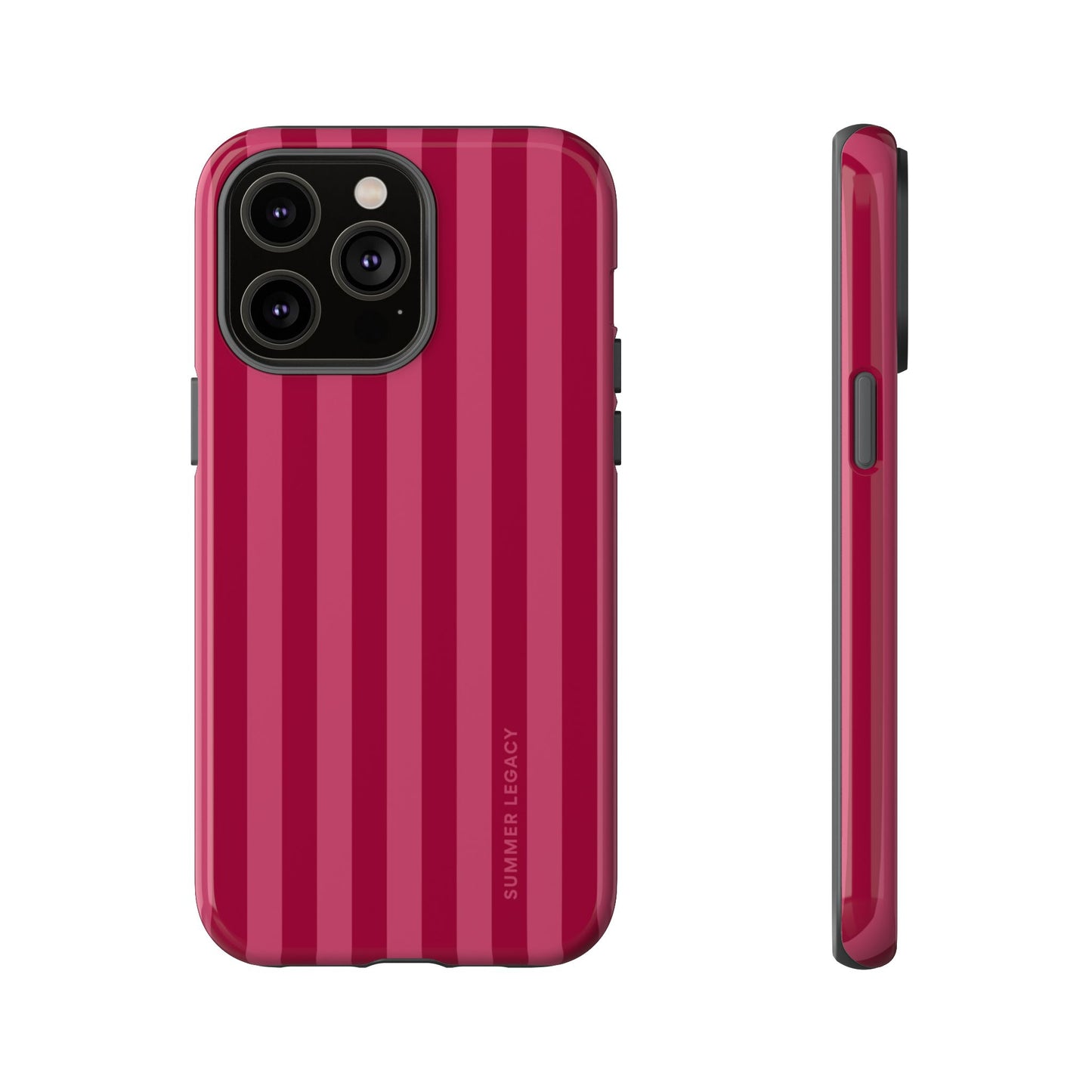 Berry Stripe iPhone Case