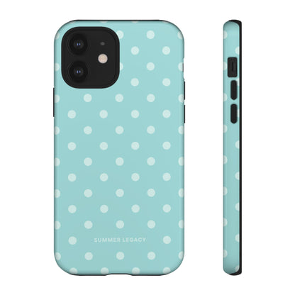 Teal Polka Dot iPhone Case
