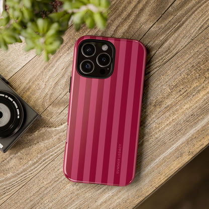 Berry Stripe iPhone Case