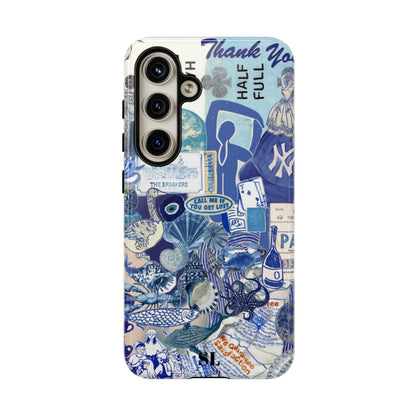 Blue Collage Samsung Case