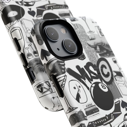 Black and White MagSafe Case
